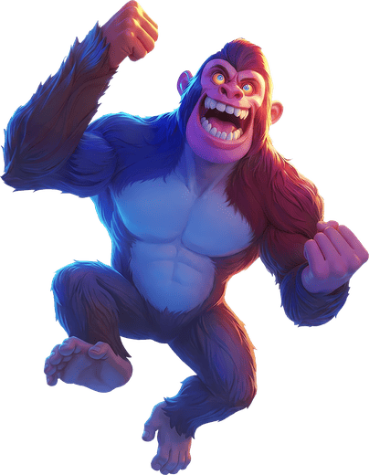 Monkeys Wild Party personagem Gorila - PG Soft slot